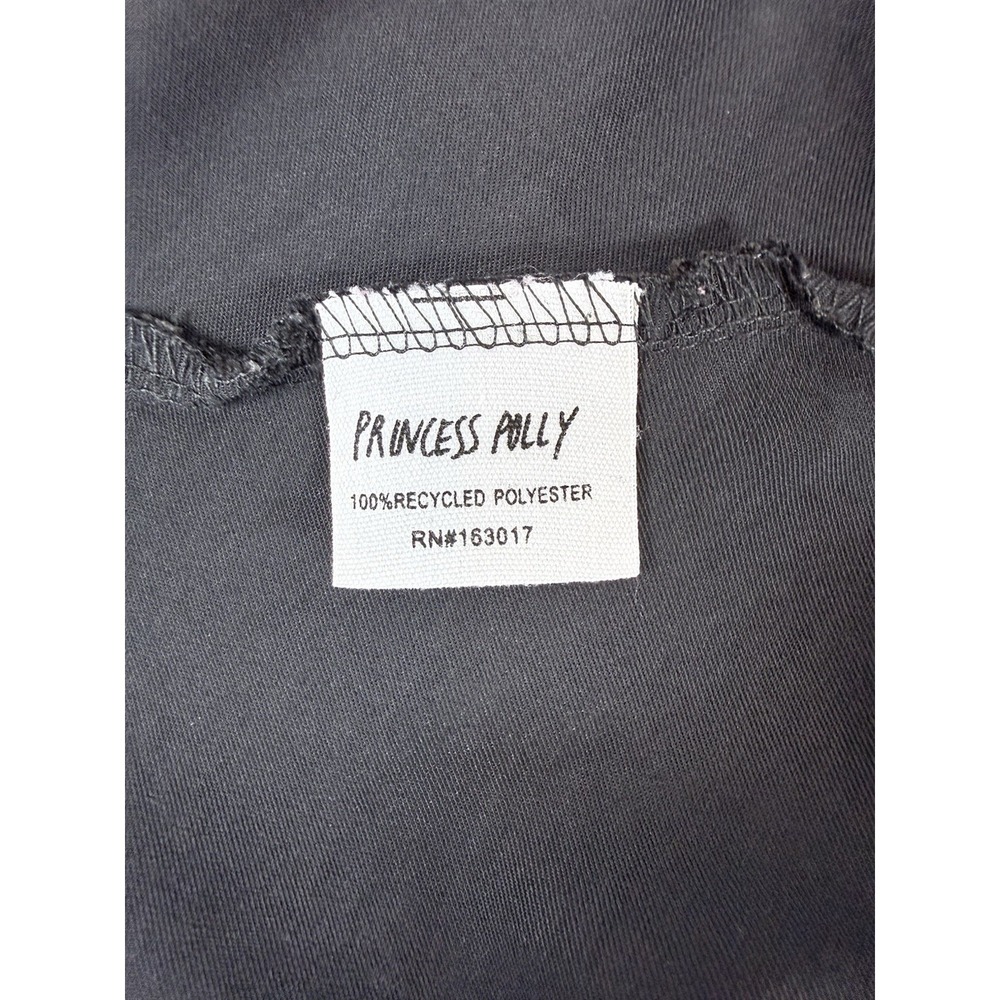 Princess Polly Black Satin Mini Skirt Women's US 8 Y2K Little Black Skirt GNO - Picture 8 of 9